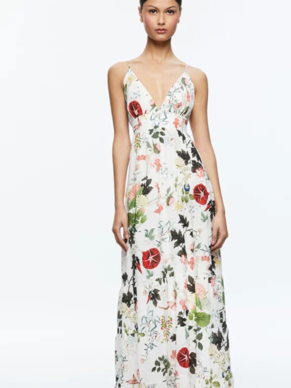 Alice + Olivia KAROLINA PANELED HALTER MAXI DRESS, size 4, NWOT